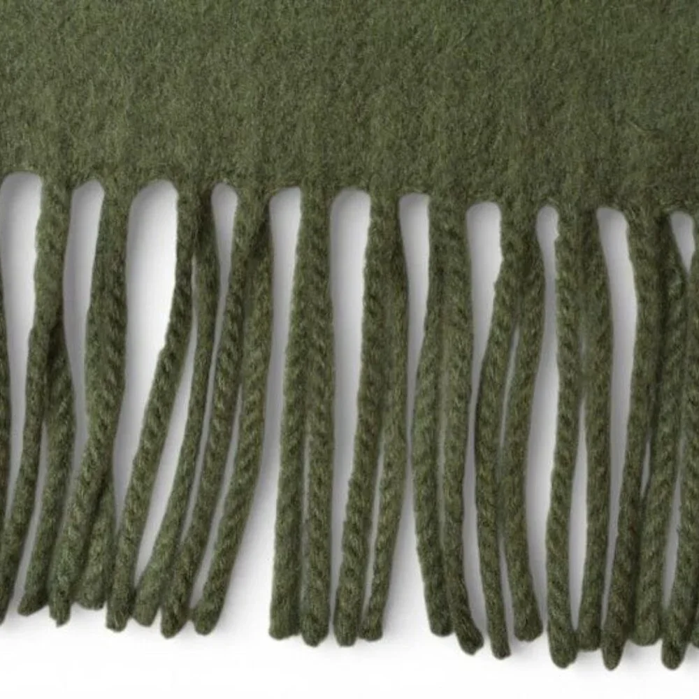 Dior Scarf Vintage Winter Wool Moss Green